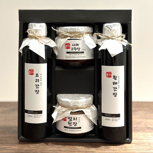 뽀뽀뜨,[프리미엄][국산콩]온기 장4종 선물세트